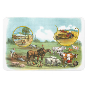 Vintage Farming Australia Magnet