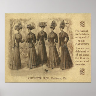 Vintage Fashion Ad Poster