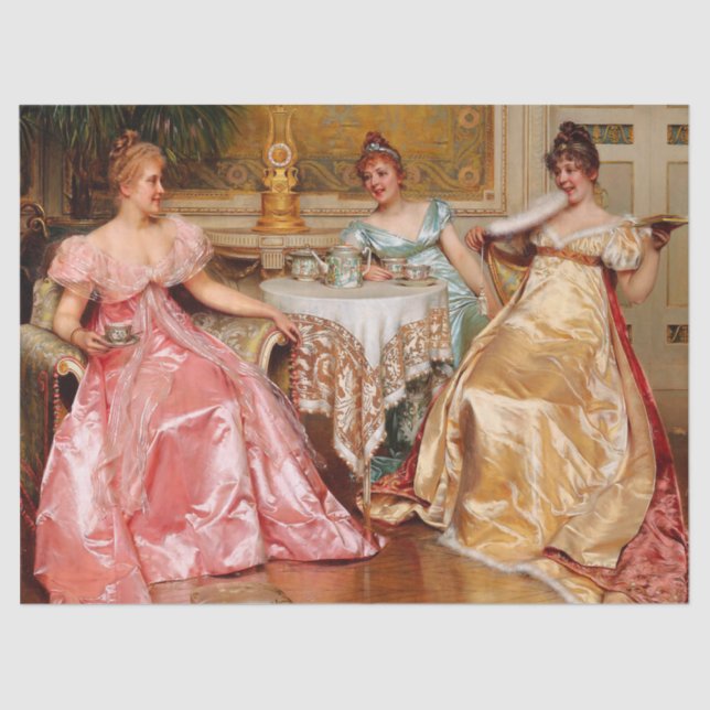 Vintage Fashion and Tea Tissue Paper (Front)