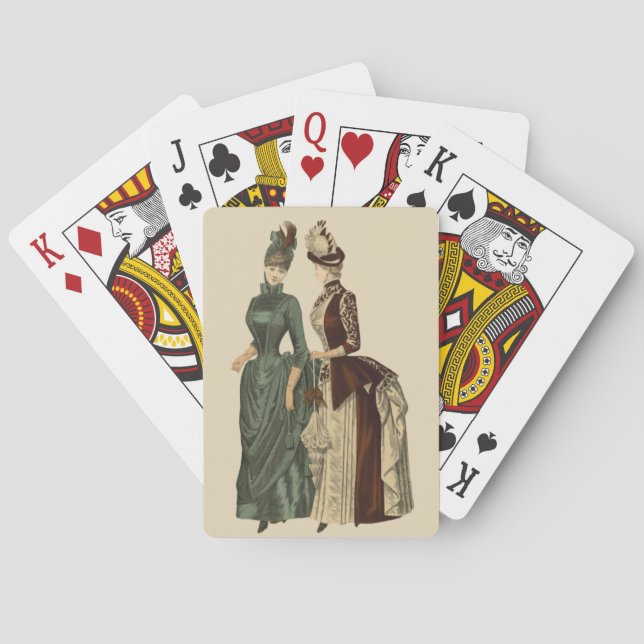 VINTAGE FASHION ~ COSTUMES ~    PLAYING CARDS (Back)