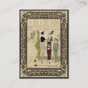Vintage Fashion Design Small Business Card