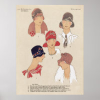 Vintage Fashion Illustration Poster