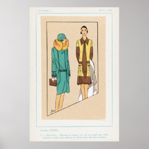 Vintage Fashion Illustration Poster