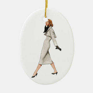Vintage Fashion Image Ornament