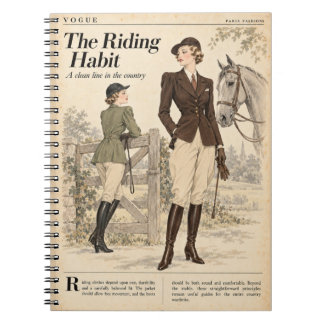 Vintage Fashion Magazine Pages, Antique Style Notebook