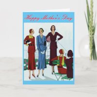 Vintage Fashion Mother's Day Card