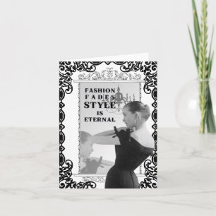 Vintage Fashion-notecard Card