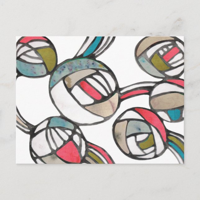 Vintage fashion pattern postcard (Front)