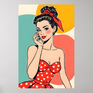 Vintage Fashion Pop Art - Glam Art Poster