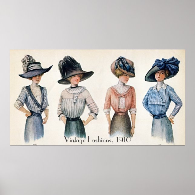 Vintage Fashions Poster (Front)
