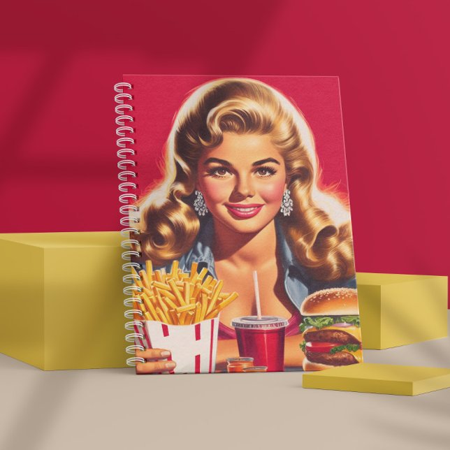 Vintage Fast Food Pin-up Notebook (Creator Uploaded)