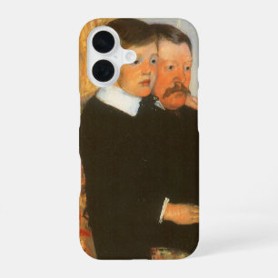 Vintage Father and Son Portrait by Mary Cassatt iPhone 16 Case