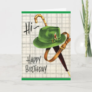 Vintage Father Birthday Card