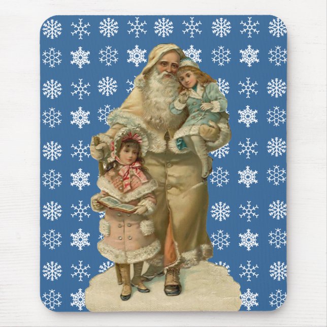 Vintage Father Christmas Mousepad (Front)