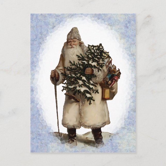 Vintage Father Christmas Postcard (Front)