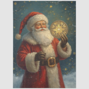 Vintage Father Christmas Tissue Paper