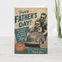 Vintage Father’s Day Card- Heartfelt Classic Card
