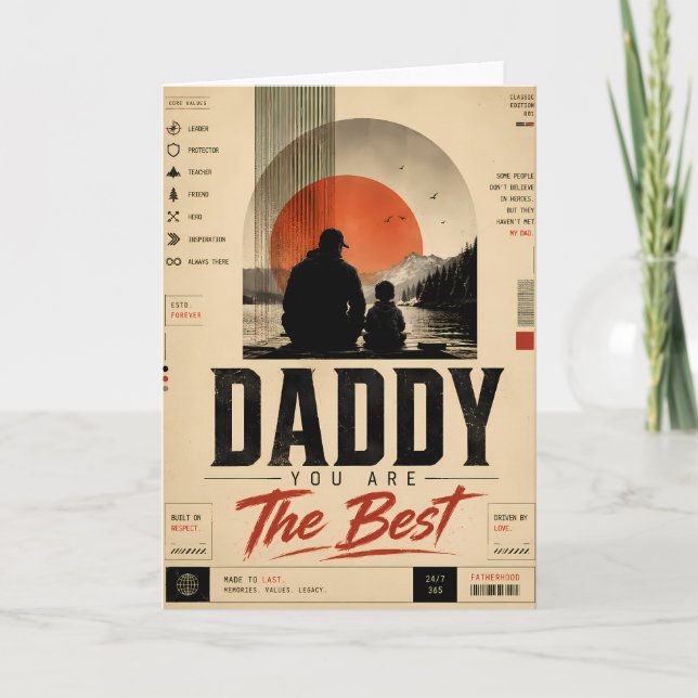 Vintage Father’s Day Greeting Card (Front)