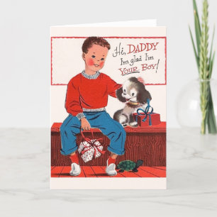 Vintage Father's Day Card From Son