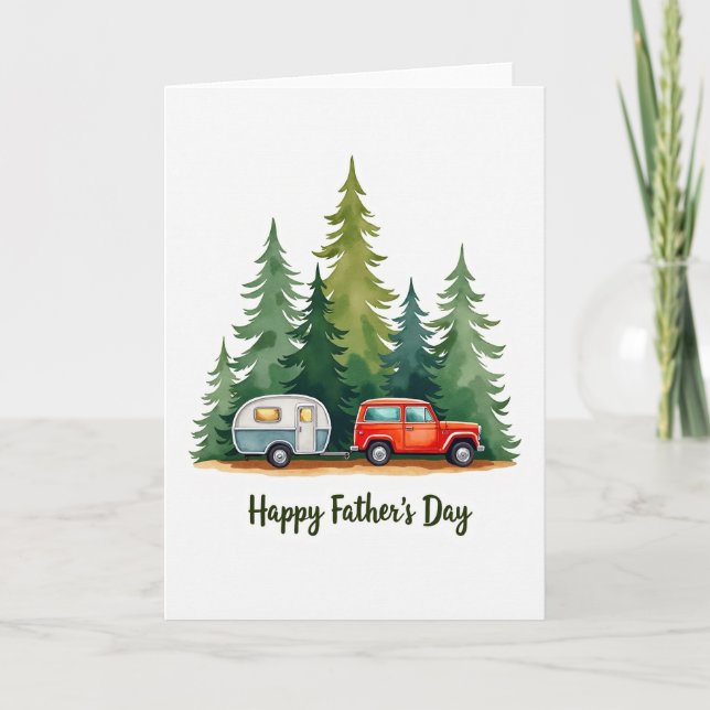 Vintage Fathers Day Getaway Card (Front)