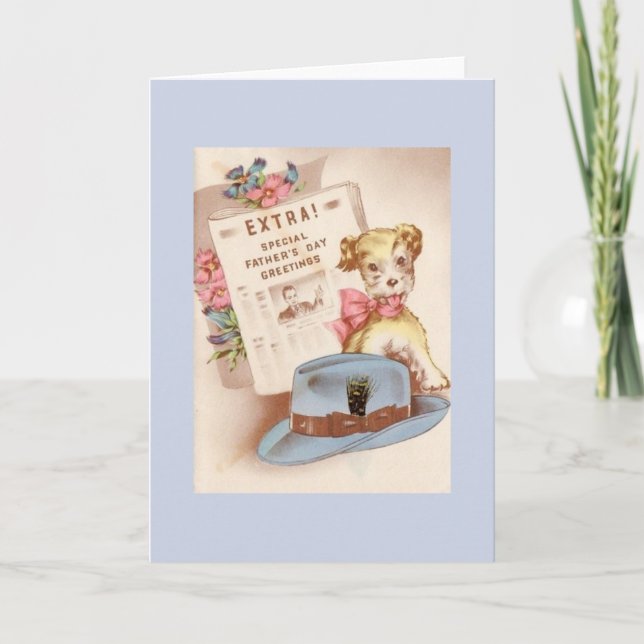Vintage Father's Day Greeting Card (Front)