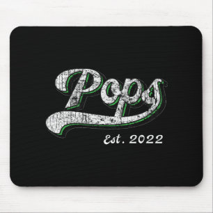 Vintage Father's Day Ps Est 2022 For New Grandpa  Mouse Pad