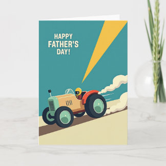Vintage Fathers Day Racer Card