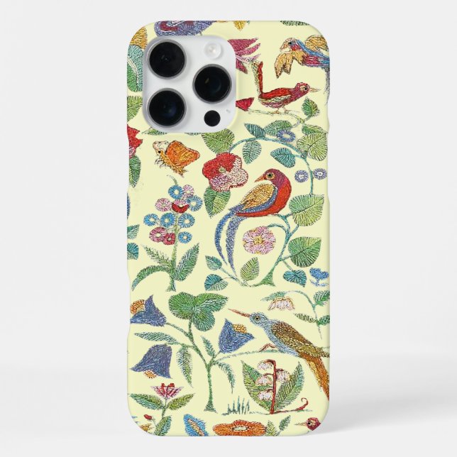 Vintage Faux Embroidered Pattern iphone Case (Back)