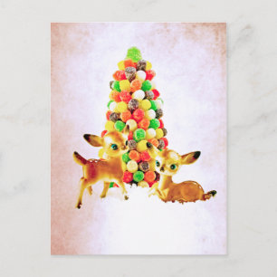Vintage Fawns by Gumdrop Tree Postcard