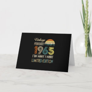 Vintage February 1965 I Do What I Want Limited Card
