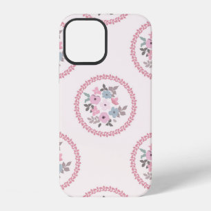 Vintage feedsack pattern in small flowers. Millefl iPhone 12 Case