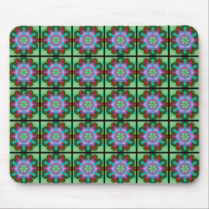  Vintage Feel - Abstract Design - Mosaic Tiles -  Mouse Pad