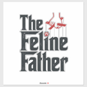 Vintage Feline Father Cat Humour Vector Design_1
