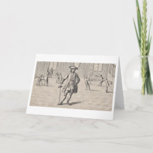 Vintage Fencers! Vintage Fencing Note Card