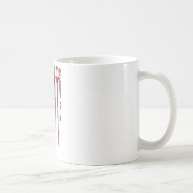 Vintage Fencing American Flag Coffee Mug (Right)