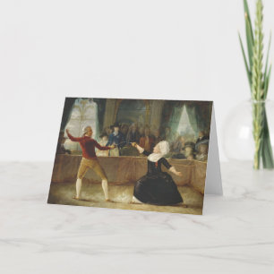 Vintage Fencing Note Card