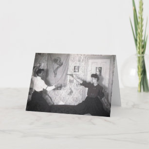 Vintage Fencing Note Card