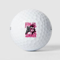 Vintage Feral Girl Summer Opossum Funny Racoon