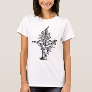 Vintage Fern Illustration T-Shirt