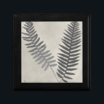 Vintage Ferns Gift Box<br><div class="desc">Vintage Fern Study III by Vision Studio. Features two vintage-looking ferns against an antique background.</div>