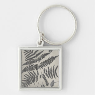 Vintage Ferns Key Ring
