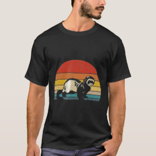 Vintage Ferret Loves For Men Women T-Shirt