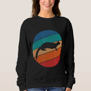 Vintage Ferret   Spirit Animal Retro Sweatshirt