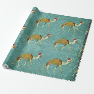 Vintage Festive Camels Wrapping Paper