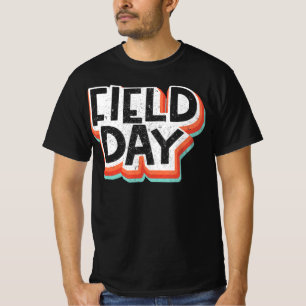 Vintage Field 2022 Day Retro Happy Last Day Of Sch T-Shirt