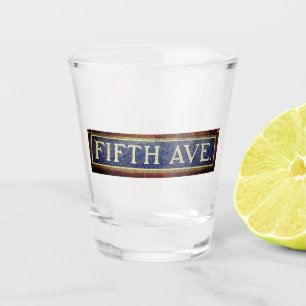 Vintage Fifth Avenue Sign - Manhattan, NYC Shot Glass