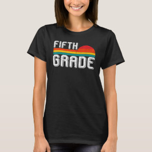 Vintage Fifth Grade Teacher & Student Back To Scho T-Shirt