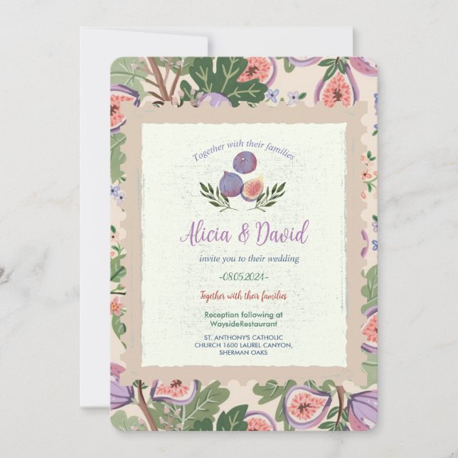 Vintage Fig Invitation (Front)