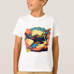 Vintage Fighter Aircraft Design T-Shirt