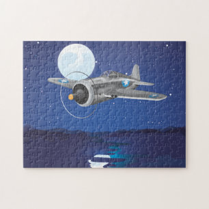 Vintage fighter Aircraft Jigsaw Puzzle